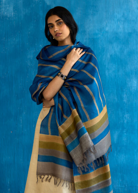 Royal Striped Kosa Silk Dupatta