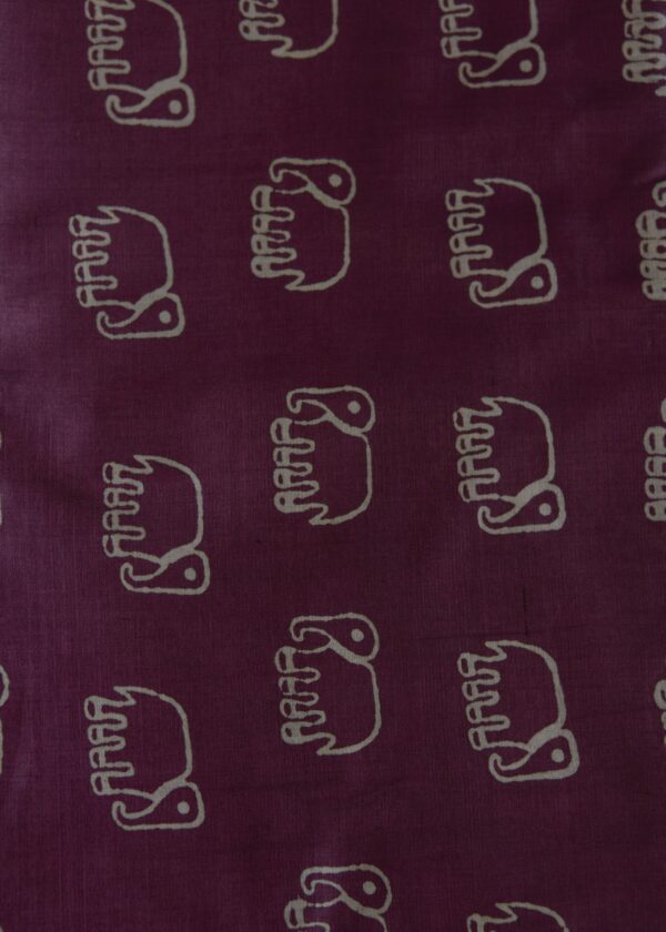 The Royal Elephant Kosa Silk Fabric - Image 3