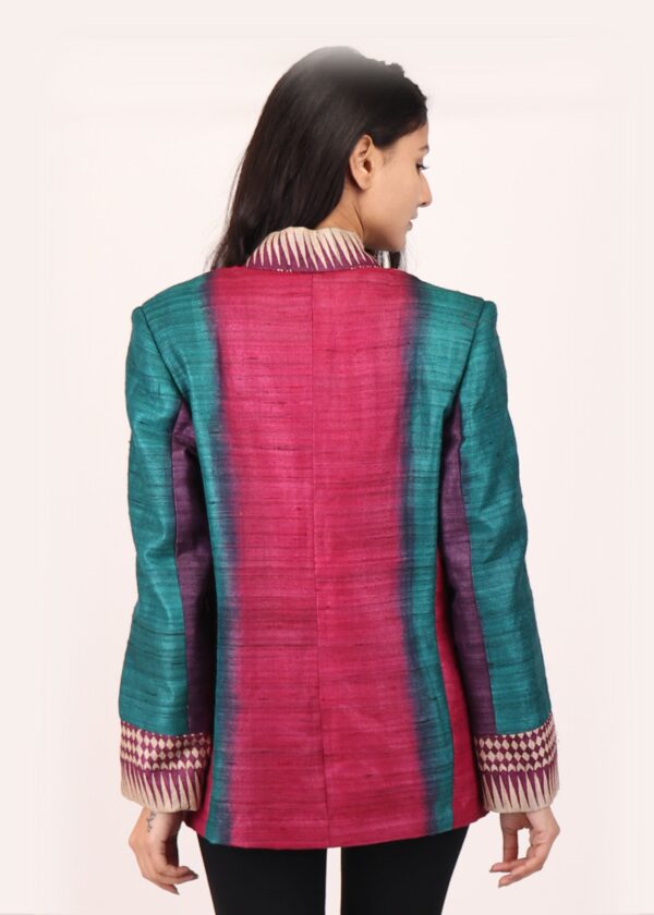 Royal Weave Kosa Silk Blazer - Image 5