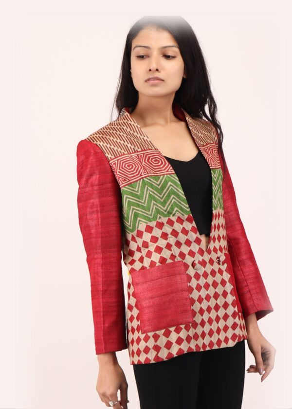 Chhattis Kosa Silk Handcrafted Blazer - Image 2