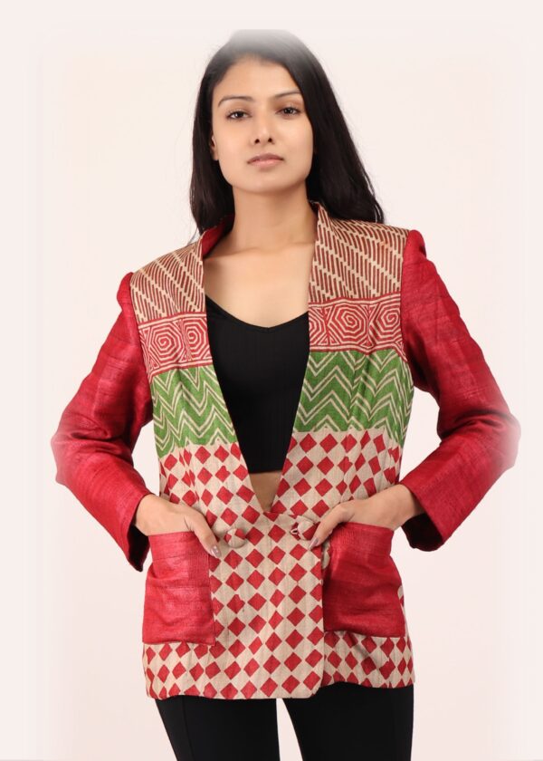 Chhattis Kosa Silk Handcrafted Blazer - Image 5