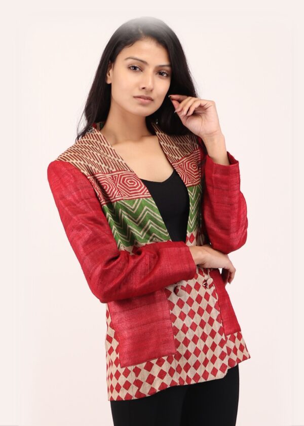 Chhattis Kosa Silk Handcrafted Blazer