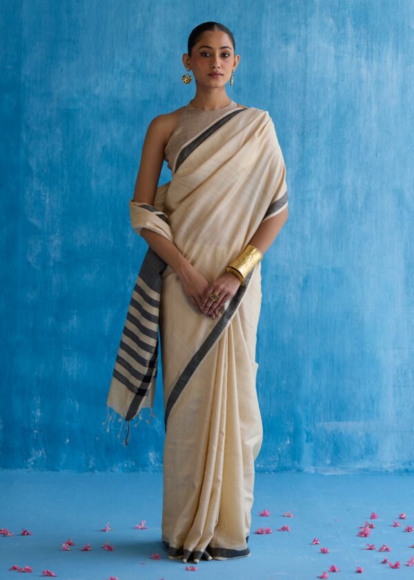 Natural kosa silk saree - Image 2