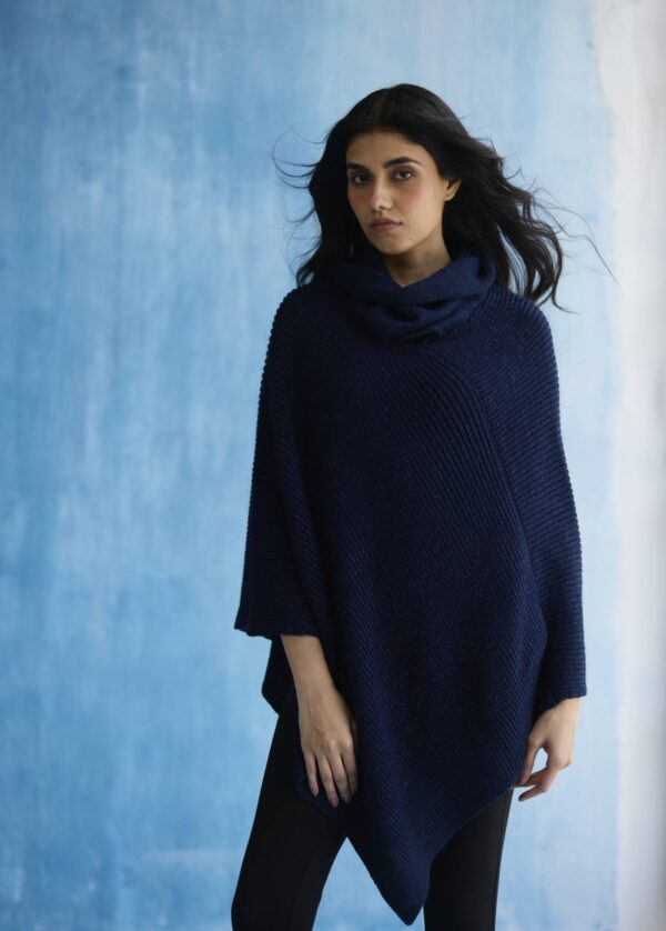 Midnight Elegance Poncho - Image 4