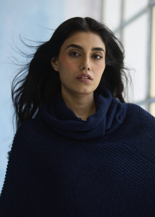 Midnight Elegance Poncho - Image 2