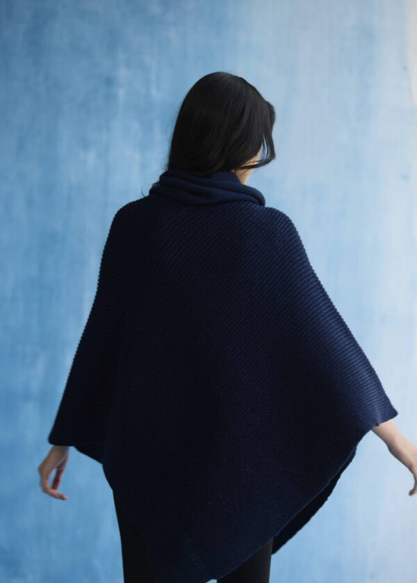Midnight Elegance Poncho - Image 5