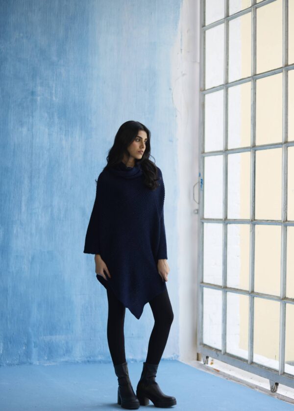 Midnight Elegance Poncho