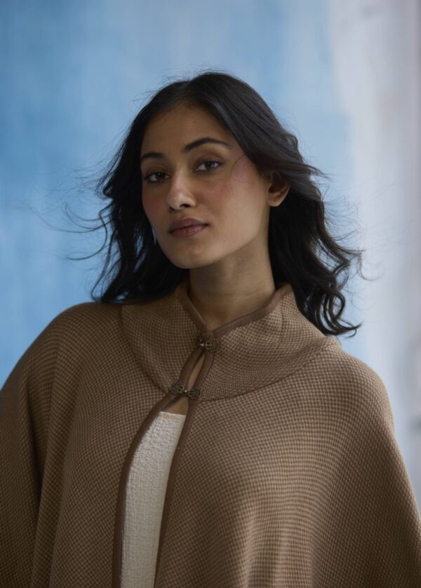 Timeless Elegance Wool Cape - Image 2