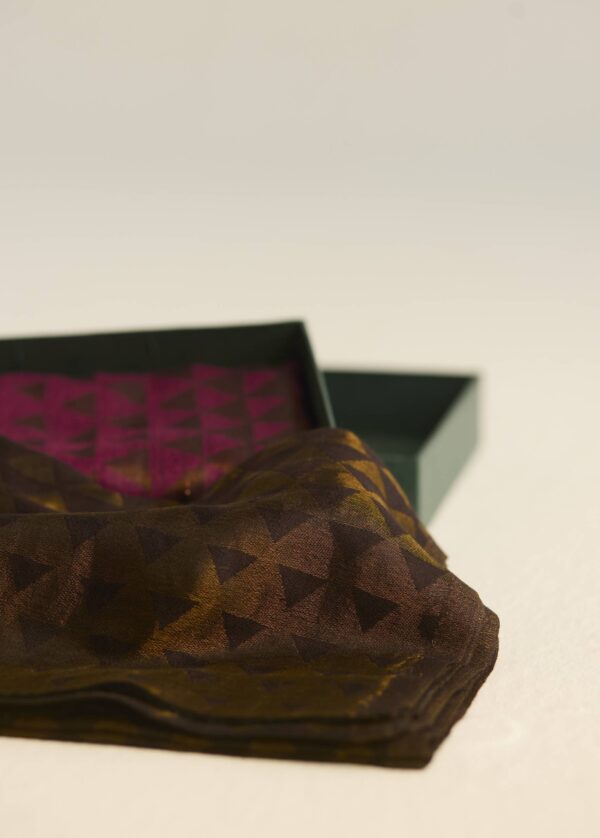 Luxe Geometric Wool Stole Set - Image 2