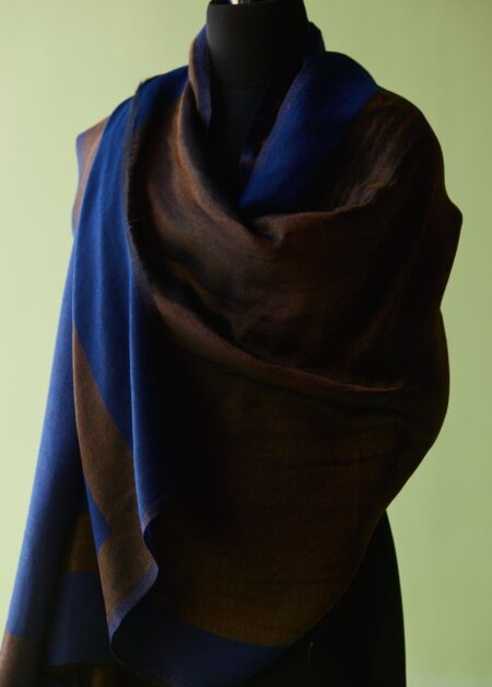 Midnight Indigo Fine Wool Stole