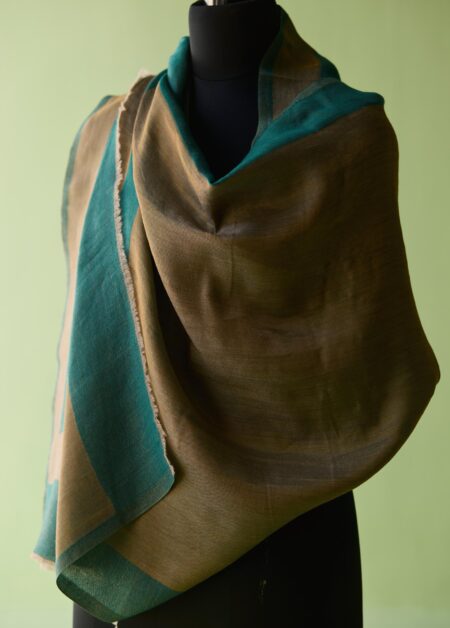 Emerald Edge Fine Wool Stole