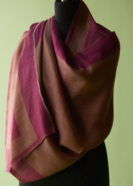 Mulberry Glow Fine Wool Stole