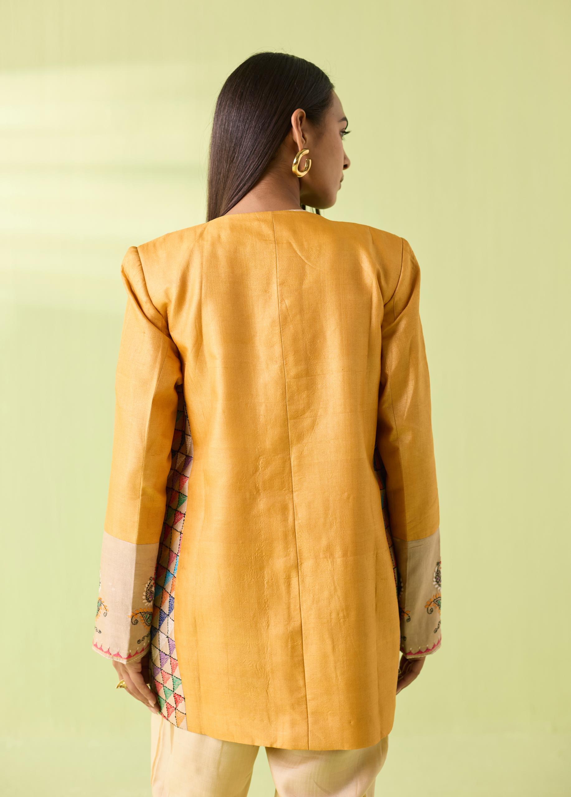 Heritage Mosaic Kosa Silk Jacket - Image 10