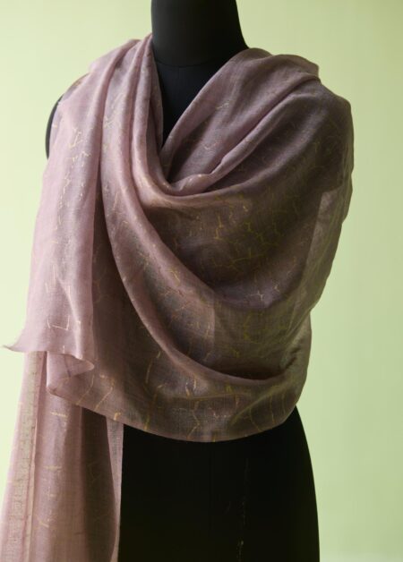 Twilight Gold Fine Wool Stole