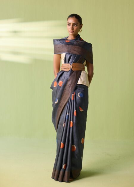 Midnight Celebrations Kosa Silk Saree