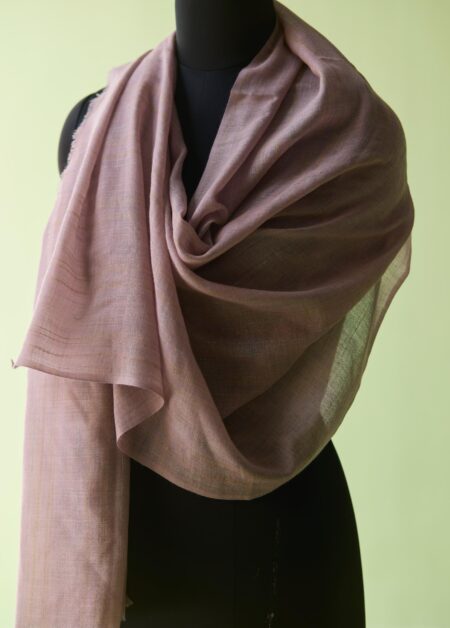 Mauve Whisper Fine Wool Stole