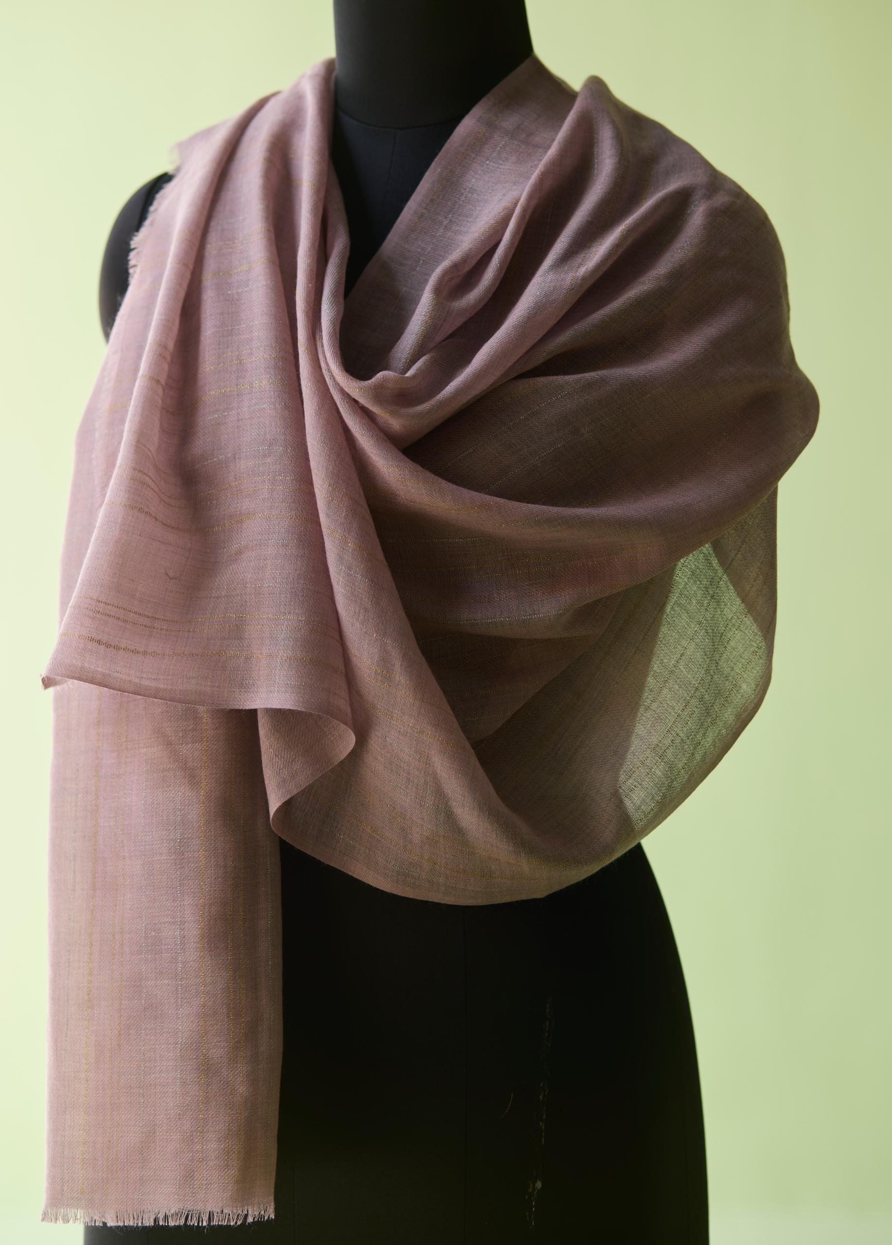 Muted Rose Fine Wool Stole