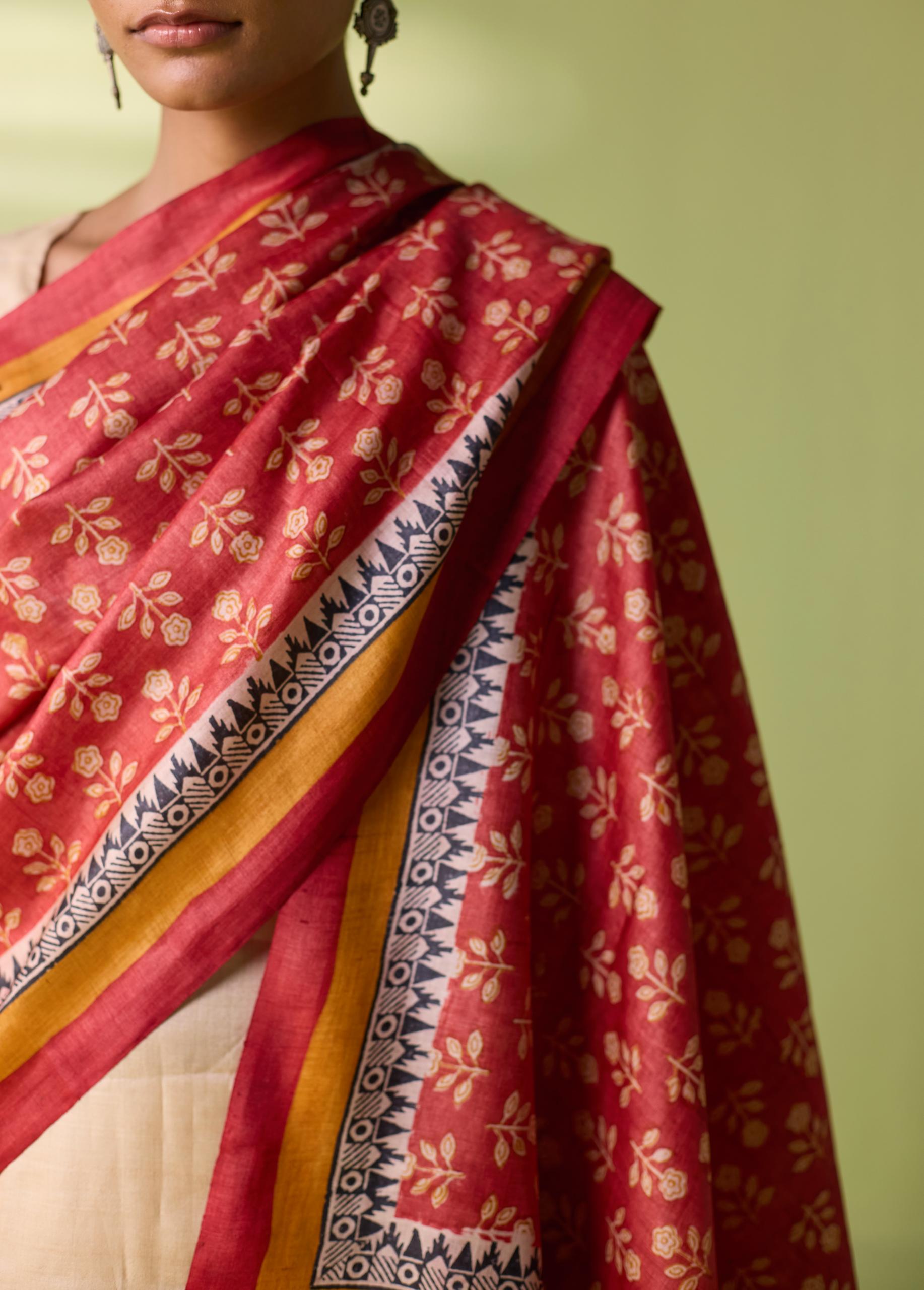 Gulbahar Kosa Silk Woven Dupatta - Image 6