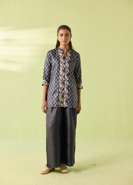 Midnight Vine Kosa Silk Shirt