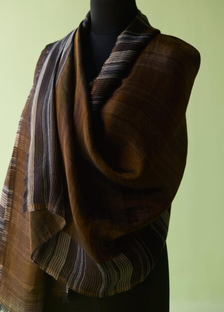 Earthline Fine Wool Space-Dyed Stole