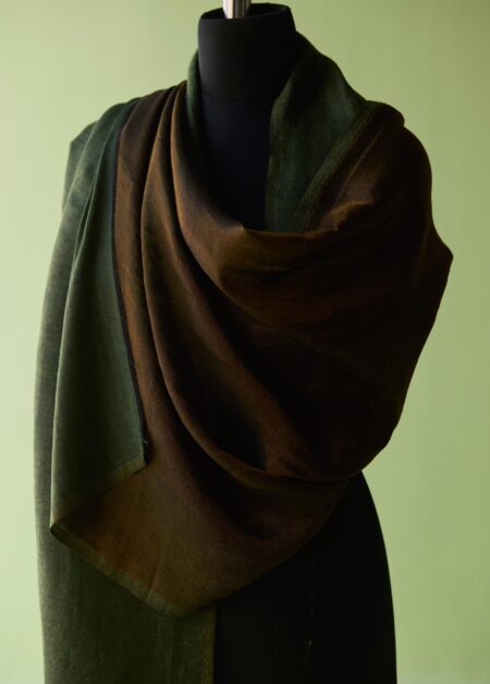 Forest Ember Reversible Fine Wool Stole